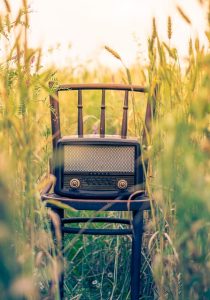 cadeira com rádio